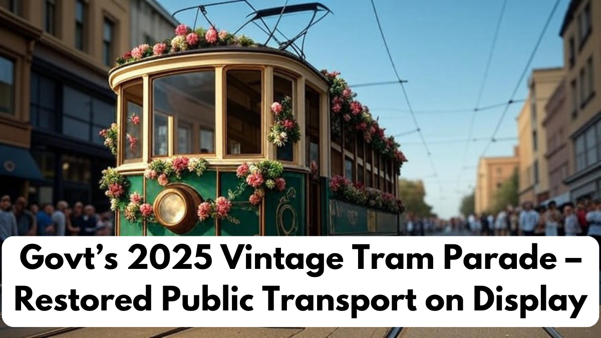 Govt’s 2025 Vintage Tram Parade – Restored Public Transport on Display