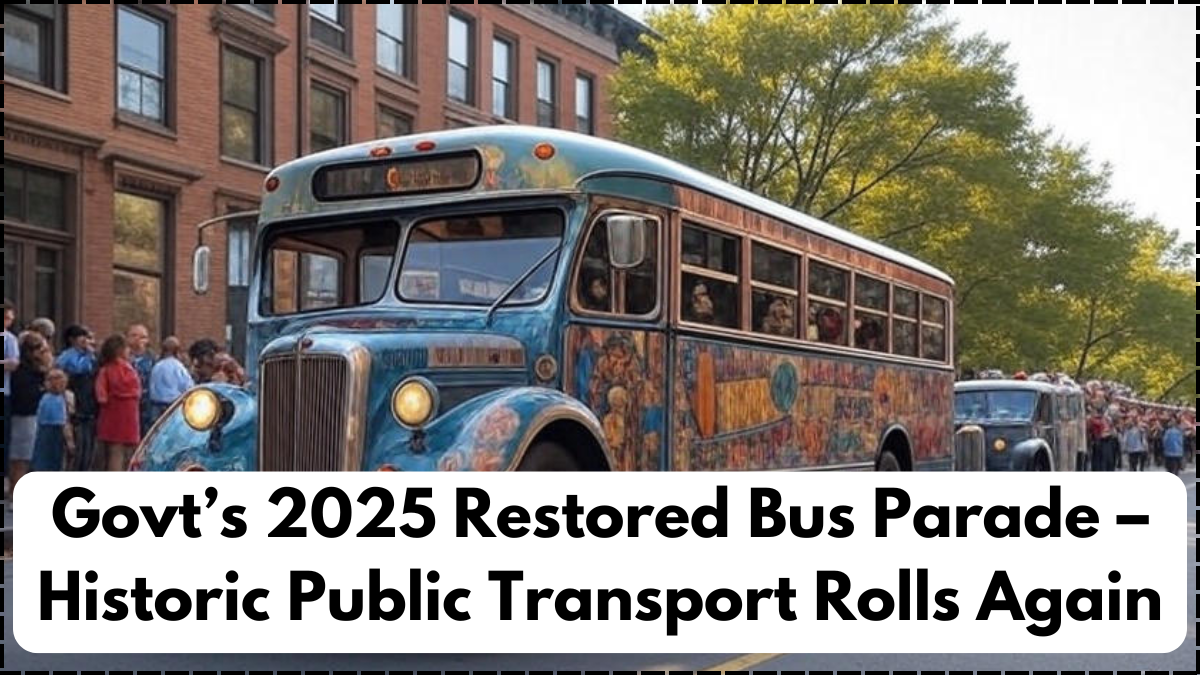Govt’s 2025 Restored Bus Parade – Historic Public Transport Rolls Again