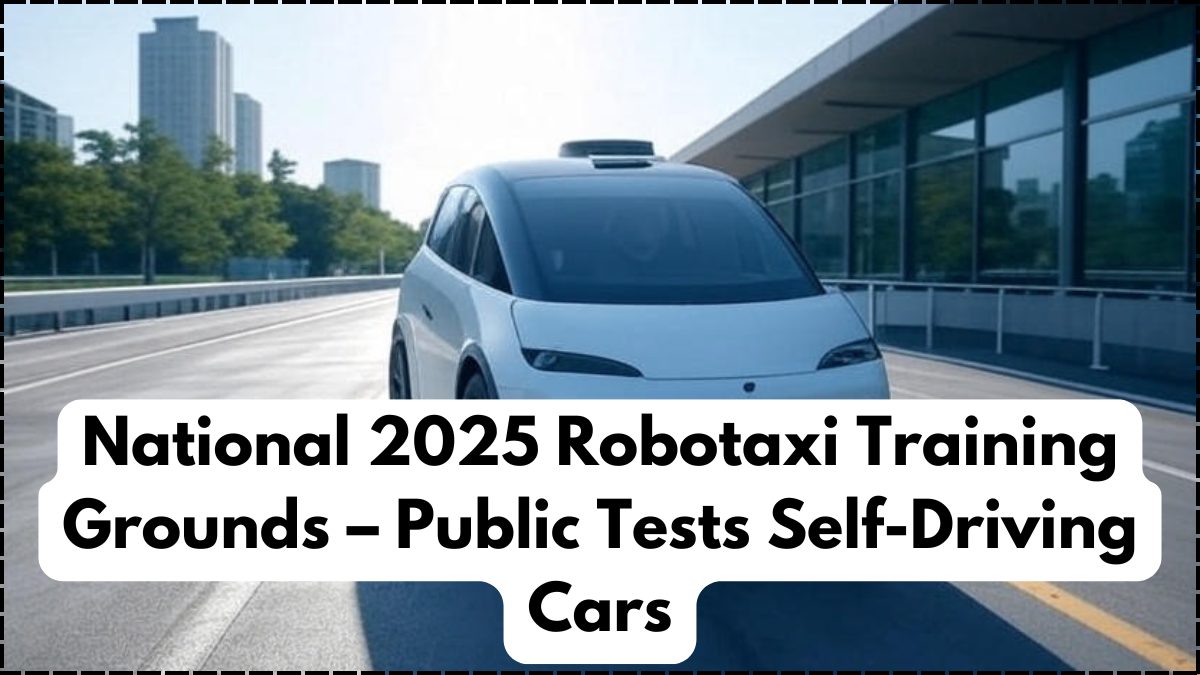 National 2025 Robotaxi Training Grounds – Public Tests Self-Driving Cars