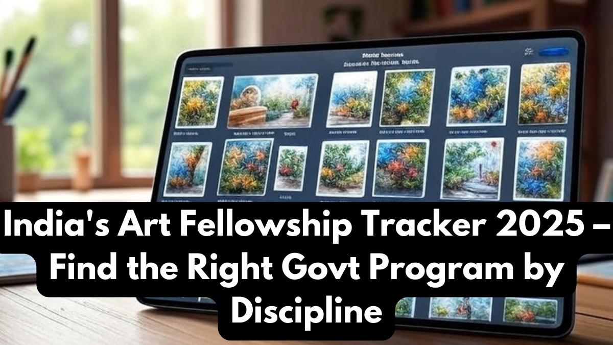 India's Art Fellowship Tracker 2025 – Find the Right Govt Program by Discipline