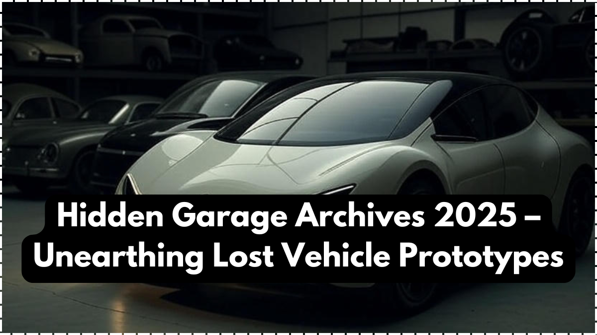 Hidden Garage Archives 2025 – Unearthing Lost Vehicle Prototypes