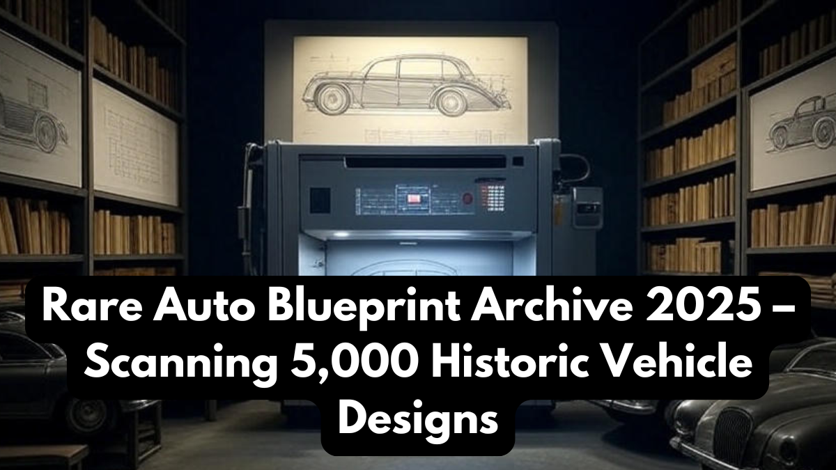 Rare Auto Blueprint Archive 2025 – Scanning 5,000 Historic Vehicle Designs