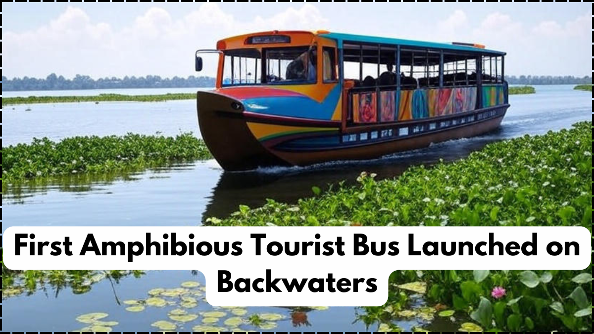 First Amphibious Tourist Bus Launched on Backwaters