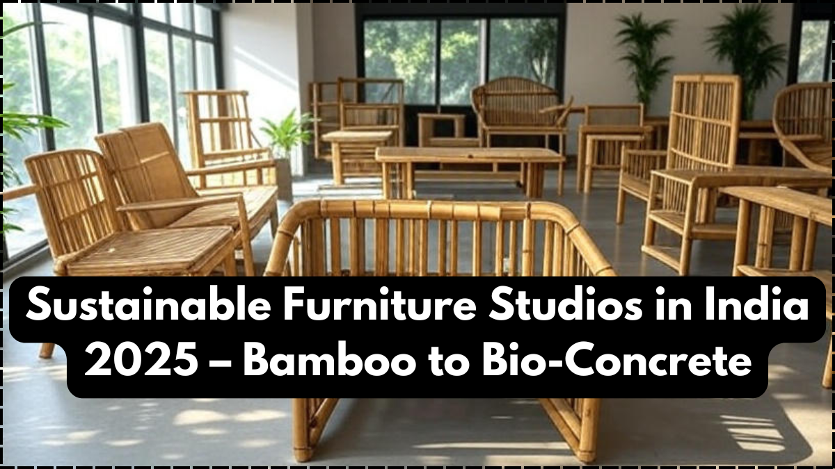 Sustainable Furniture Studios in India 2025 – Bamboo to Bio-Concrete
