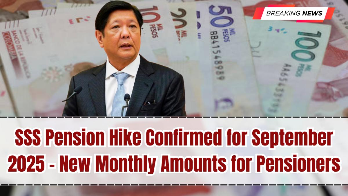 SSS Pension Hike Confirmed for September 2025 – New Monthly Amounts for Pensioners