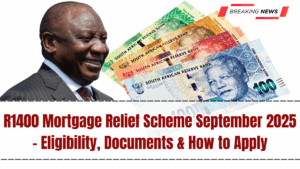 R1400 Mortgage Relief Scheme September 2025 – Eligibility, Documents & How to Apply